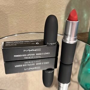 MAC cosmetics Powder Kiss Lipstick in #916 Devoted to Chili, NEW!
